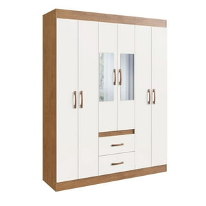 Amuv - Closet 6 Puertas Con Espejo B/C