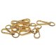 thumbnail image 4 of 10 Piezas Giratorias Broche De Langosta Clips Llavero Llaveros DIY Dorado, 4 of 5
