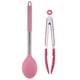 thumbnail image 1 of Juego de 2 utensilios de cocina de silicona, mango de acero inoxidable de silicona de colores, resistente al calor., 1 of 5
