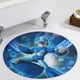 thumbnail image 5 of Mega Man Megaman Alfombra Redonda de Felpa Coral, Antideslizante, No Desprende Pelusas, Lavable y Duradera para Salón, Dormitorio y Habitación de Niños 60cm, 5 of 6
