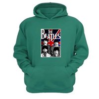 Genérico - Polerón Canguro The Beatles Verde Aguamarina Talla Xl Unisex