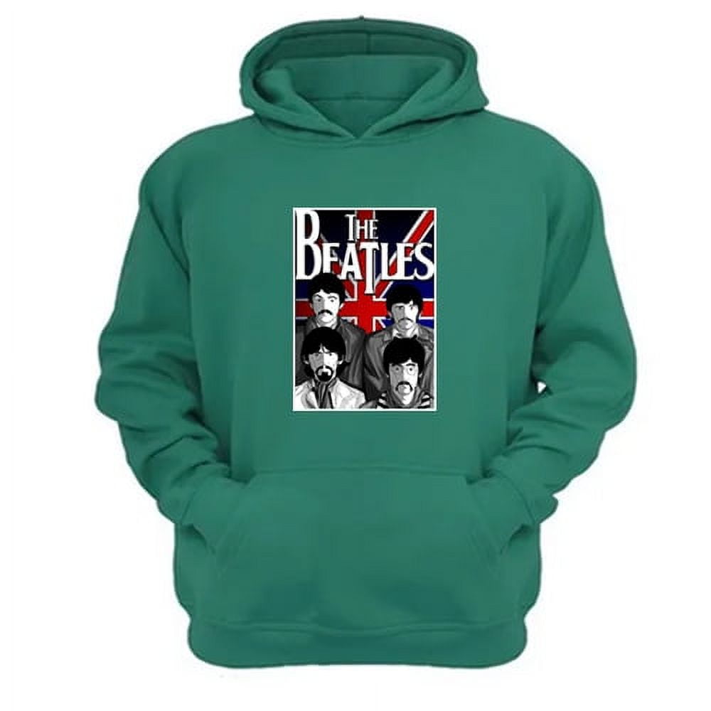 Genérico - Polerón Canguro The Beatles Verde Aguamarina Talla Xs Unisex
