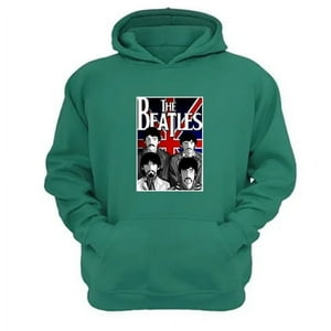 Genérico - Poleron Canguro The Beatles Verde Aguamarina Talla L Unisex