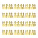 thumbnail image 1 of Uxcell 12 Piezas Coronas de Papel Corona de Papel de Oro para Fiesta de Cumpleaños, Estilo Simple, 1 of 6