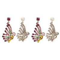 2 Pares De Pendientes Con Personalidad De Diamantes Y Mariposas Geométricas, Joyería Creativa, Accesorios Para Mujer