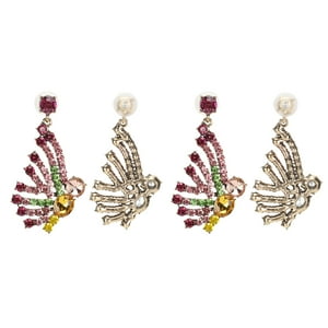 2 Pares De Pendientes Con Personalidad De Diamantes Y Mariposas Geométricas, Joyería Creativa, Accesorios Para Mujer