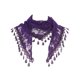 thumbnail image 1 of INSPIRA CHIC Encaje Rosa Floral Mantilla Bufandas, Chal Triangular de Malla con Borlas, Cobertura de Cabeza para Capilla, Velos Nupciales de Misa 55.1x18.9" Púrpura Oscuro, 1 of 5