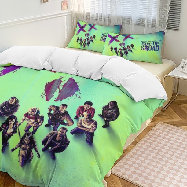 Suicide Squad 3-Piece Bedding Set Soft Warm And Comfortable Bed Set