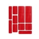 thumbnail image 3 of Pegatinas Reflectantes De Seguridad Cinta Adhesiva Para Superficies Duras De Bicicletas Rojo, 3 of 5