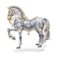 Magideal - Escultura Acrílica En Forma De Caballo, Decoración Decorativa, Estatuilla Decorativa, Estatua Para Fiesta, Sala De Estar, Estantería Para Interiores Y Azul