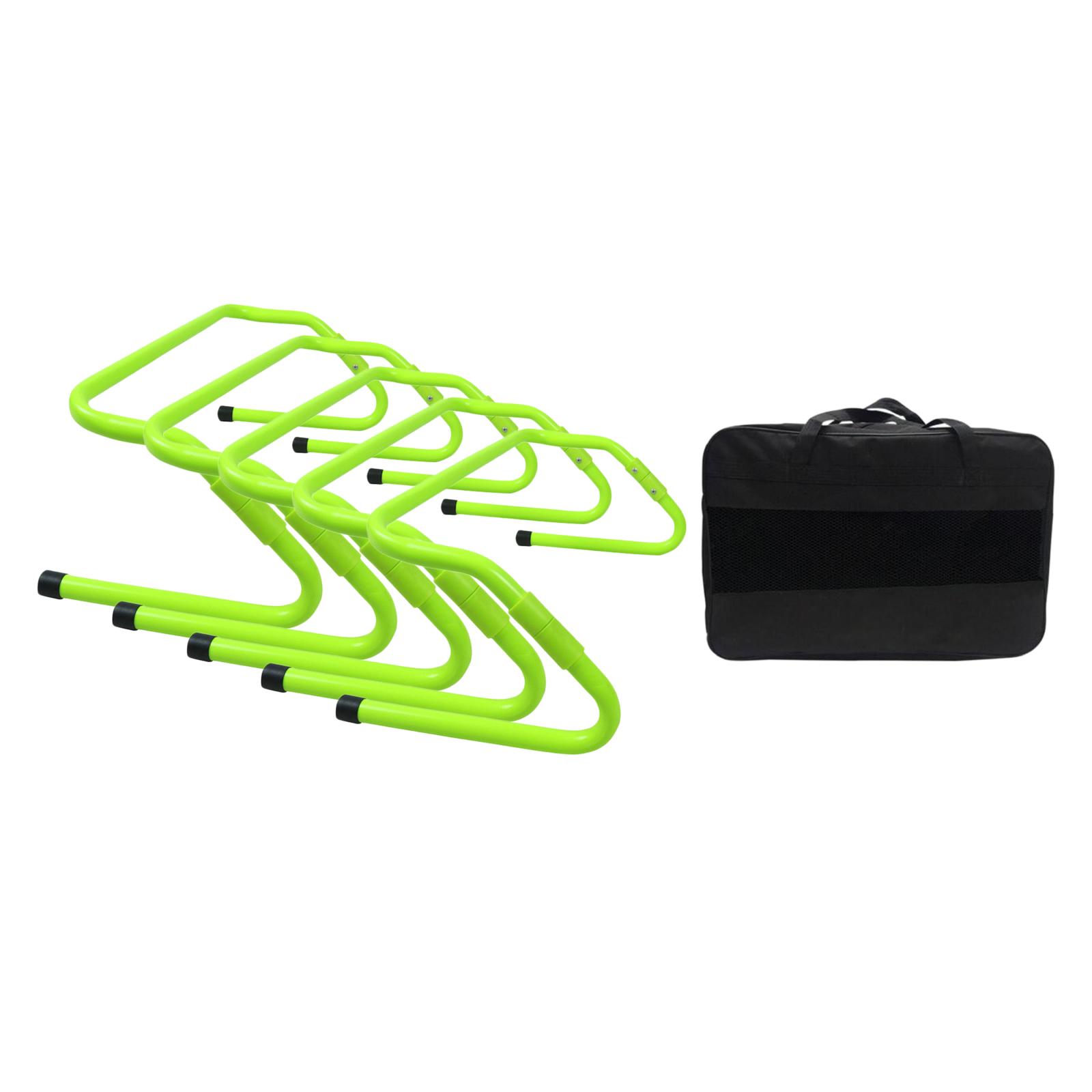 Magideal - Equipo De Entrenamiento De Fútbol, Vallas De Velocidad, Vallas De Agilidad Giratorias Portátiles, Vallas De Fútbol Para Fitness Multideporte, 5 Uds.