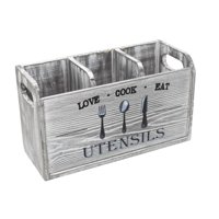 Bothyi - Soporte Para Utensilios De Cocina, Recipiente Grande Para Utensilios De Cocina, Para Encimera, Despensa, Restaurantes, Color Gris