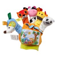 Magideal - Libro De Tela De Títeres De Dibujos Animados, Muñecos De Peluche Suaves, De Cuentos Aprendizaje , Mano Izquierda