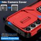 thumbnail image 5 of Funda Armada para Samsung Galaxy S23 FE con Tapa Deslizante y Soporte Magnético Giratorio Rojo, 5 of 5