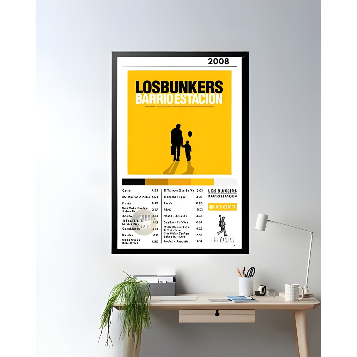 Genérico - Cuadro Los Bunkers Barrio Estación 24x36 Cm