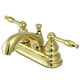 thumbnail image 1 of Grifo de lavabo Kingston Brass Knight KB2602KL de 4 pulgadas, 1 of 2