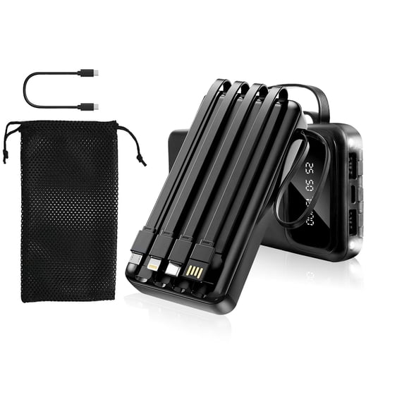 Cargador Portatil 4 Cable Powerbank 10000mah Batería Externa