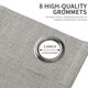 thumbnail image 5 of Cortinas opacas Joydeco Burg, 213 x 213 cm, 2 paneles, blanco grisáceo, 5 of 8