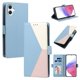 thumbnail image 1 of Cartera Plegable para Samsung Galaxy A07, PU Tricolor con Ranuras, Azul Claro, 1 of 6