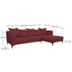 thumbnail image 3 of Seccional Cordelia Felpa Rojo 3 Cuerpos, 3 of 3