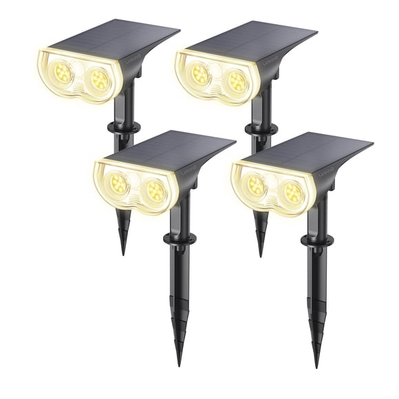 Focos solares Linkind StarRay, paquete de 4, blanco cálido, IP67