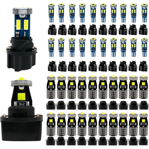 Kit 40 Ampolletas LED WLJH T10 T5 12V 300lm Blanco Universal