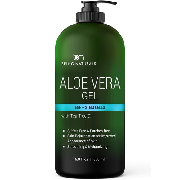 Gel De Aloe Vera Being Naturals 500 Ml 100% Orgánico Con Egf Y Células Madre