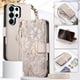thumbnail image 5 of Funda tipo cartera de piel sintética FOXDOCK para Samsung Galaxy S26 Ultra – Resistente a golpes y a las interferencias RFID – Correa de mano larga Blanco, 5 of 5
