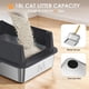 thumbnail image 2 of Caja de arena para gatos Bsemax de acero inoxidable con tapa para gatos pequeños, 2 of 9