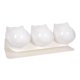 thumbnail image 3 of Cuencos Elevados Para Gatos, Cuenco Duradero Para Comida Y Agua Para Gatos De Interior, Cachorros, Color Blanco, 3 of 5