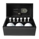 thumbnail image 4 of Juego de regalo de pelotas de golf, regalo de golf para hombres con caja de cuero PU, 6 tees de golf, pelotas de golf para niños adultos abuelo papá c Herramienta de división plateada, 4 of 5