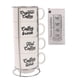 thumbnail image 1 of Set de 4 Tazas Apilables Loza Diseño Coffe 7x6cm, 1 of 2