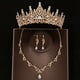 thumbnail image 4 of 3pcs Elegant Crystal Bridal Jewelry Set - Rhinestone Tiara Crown, Necklace, and Earrings - Perfect for Weddings and Special Occasions, 4 of 4
