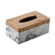 thumbnail image 3 of Caja Rectangular De Madera Para Pañuelos, Funda Para Pañuelos Faciales Para Restaurante Marmoleado, 3 of 5