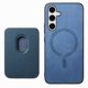 thumbnail image 5 of Funda de Cuero Magnética con Tarjetero para Samsung Galaxy S25 Plus Cubierta Delgada Azul, 5 of 5