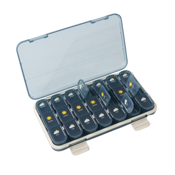 Crusec - Organizador De Pastillas Portátil Pastillero Semanal