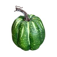 Magideal - Calabaza Artificial De Espuma Para Manualidades, Calabaza De Imitación, Calabaza Decorativa De Cosecha Para Decoración De Halloween, Fiesta De Acción Redondo Verde