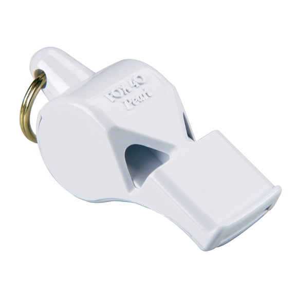Silbato Fox 40 Pearl Safety Blanco Sin Bola de 2 Cámaras