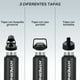 thumbnail image 2 of Pack 2 Termo Acero Inoxidable 1lt Hyperhike + 6 Tapas Negro / Negro, 2 of 7