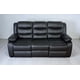 thumbnail image 1 of Sofa Reclinable Relaxline 3 Cuerpos Negro Posa Vaso, 1 of 4