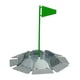 thumbnail image 1 of Golf Practice Poner Taza Con Bandera Ayuda De Entrenamiento De Putter De Golf Para La Bandera Verde De La Oficina Del Patio, 1 of 5