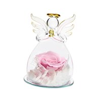 Bothyi - Forever Rose Adorno Elegante Rosa Preservada En Vidrio Para Mamá, Hija, Mujer, Rosa