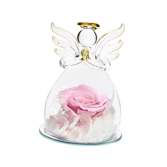 Forever Rose Adorno Elegante Rosa Preservada En Vidrio Para Mamá, Hija, Mujer, Rosa