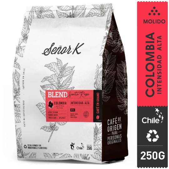 Café Especialidad Colombia Sta Rosa Molido Bolsa 250 g Señor K