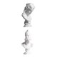 thumbnail image 4 of 2x Mitología Griega Estatua Estatua De Figura Retro Arte Resina Escultura Nórdica Decoración, 4 of 5