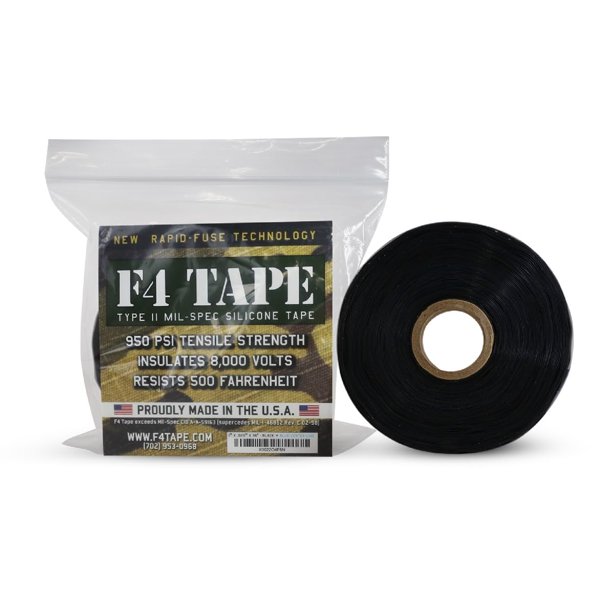 Cinta de silicona Bond It F4 para reparaciones de emergencia y fontanería, color negro