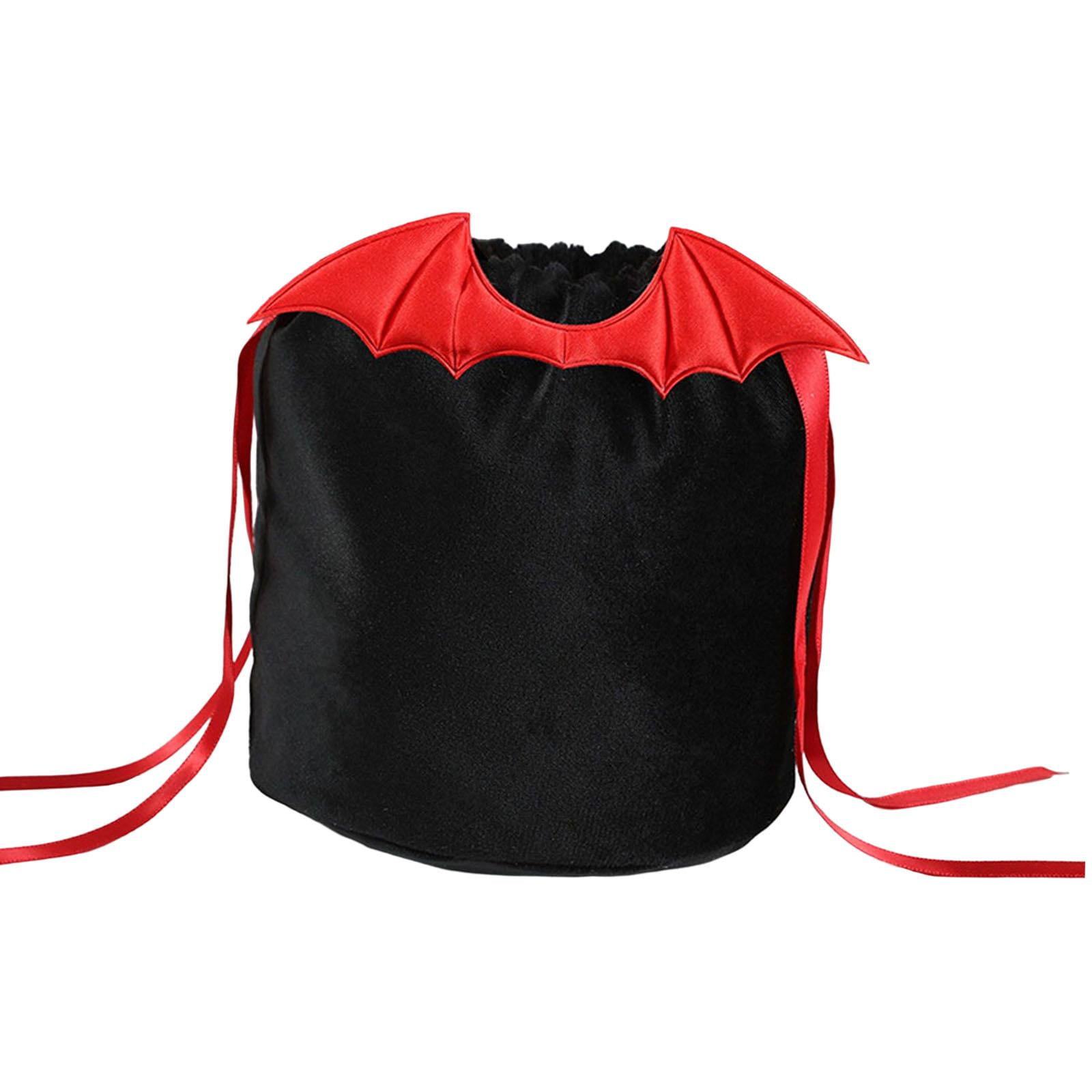Bothyi - Bolsas De Regalo Con Cordón Con Cordón Bolsas De Regalo Favores De Fiesta De Halloween Rojo