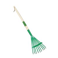 Magideal - Rastrillo De Hojas Rastrillo De Jardín 9 Púas Limpieza Rápida Ergonómico Resistente Agricultura Hogar Jardín Herramienta Accesorios Para Jardín Césped Verde