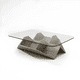 thumbnail image 2 of Juego Mesa De Centro Lateral Living De Vidrio Doble Gris, 2 of 3