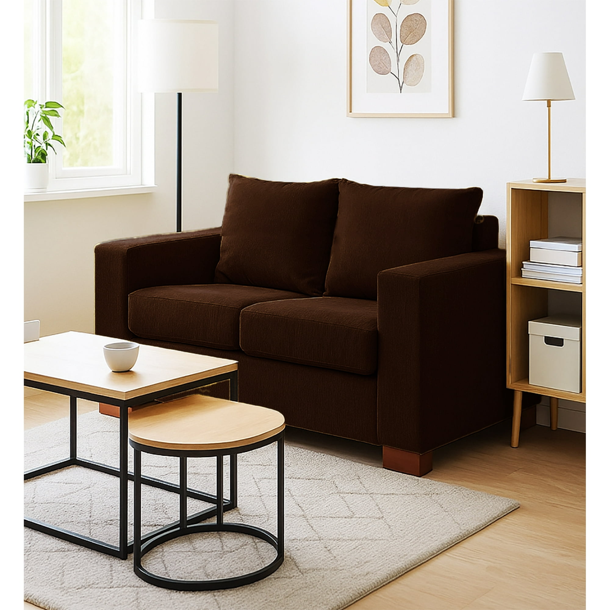 Dkora - Sofa Cedric 2 Cuerpos Café